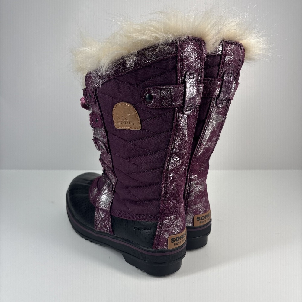 Sorel Tofino II Youth US 3 Purple Waterproof Winter Snow Boots‎ Faux Fur Cuff - Picture 10 of 16